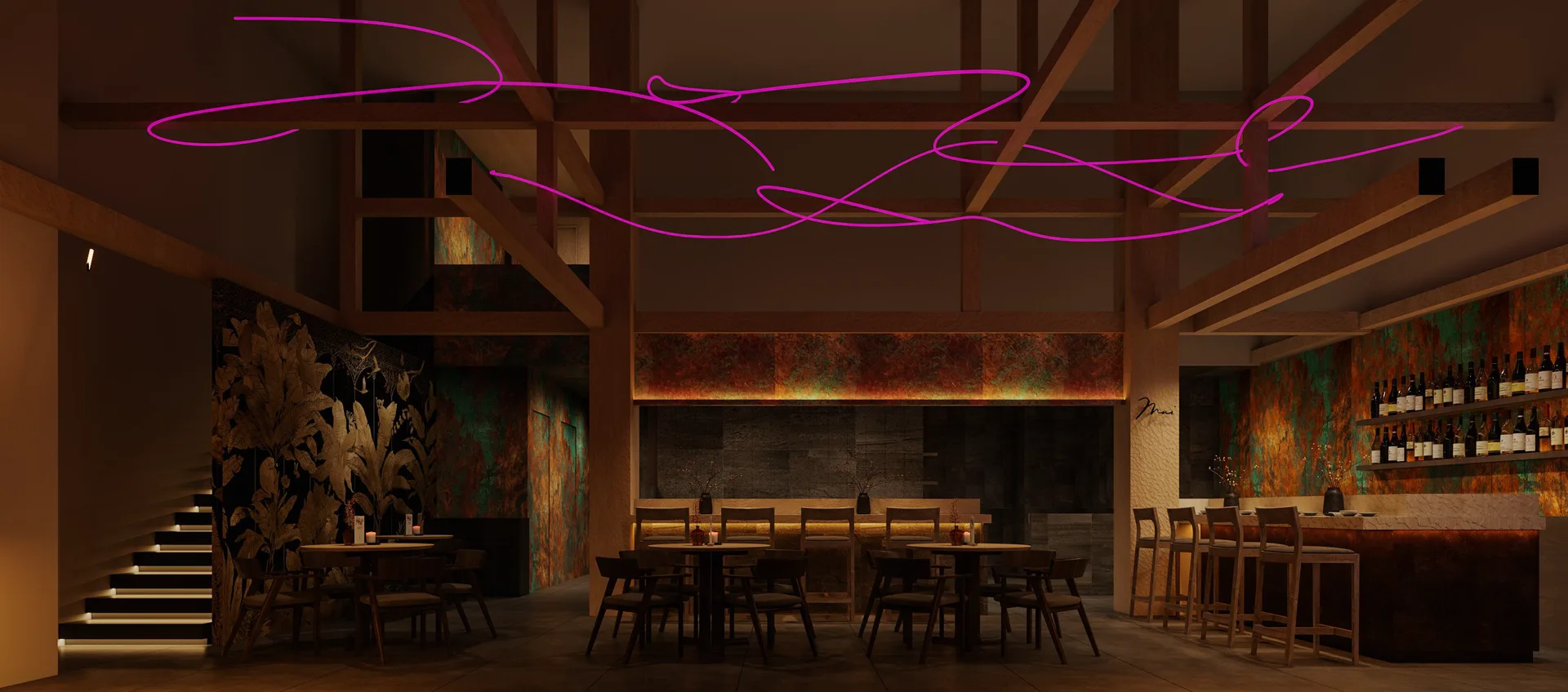 Mai at night — Boston Seaport